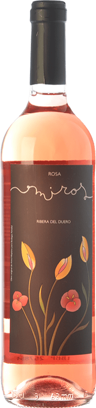 9,95 € Kostenloser Versand | Rosé-Wein Peñafiel Miros Rosa D.O. Ribera del Duero Kastilien und León Spanien Tempranillo, Merlot, Cabernet Sauvignon Flasche 75 cl