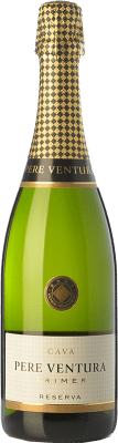 16,95 € Spedizione Gratuita | Spumante Bianco Pere Ventura Primer Brut Riserva D.O. Cava Catalogna Spagna Macabeo, Xarel·lo, Parellada 75 cl