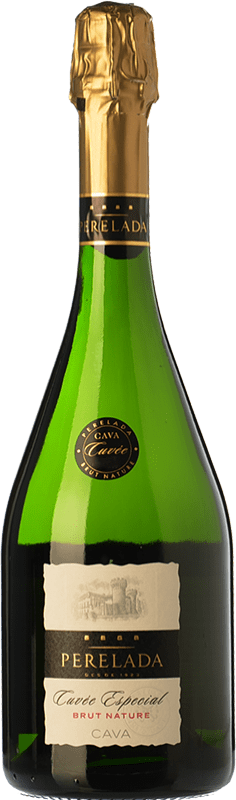 12,95 € 免费送货 | 白起泡酒 Perelada Cuvée Especial Brut Nature D.O. Cava 加泰罗尼亚 西班牙 Macabeo, Xarel·lo, Chardonnay, Parellada 瓶子 75 cl