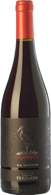 10,95 € Free Shipping | Red wine Perelada Cigonyes Young D.O. Empordà Catalonia Spain Syrah, Grenache Bottle 75 cl