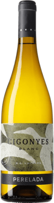 10,95 € Spedizione Gratuita | Vino bianco Perelada Cigonyes D.O. Empordà Catalogna Spagna Macabeo, Sauvignon Bianca Bottiglia 75 cl