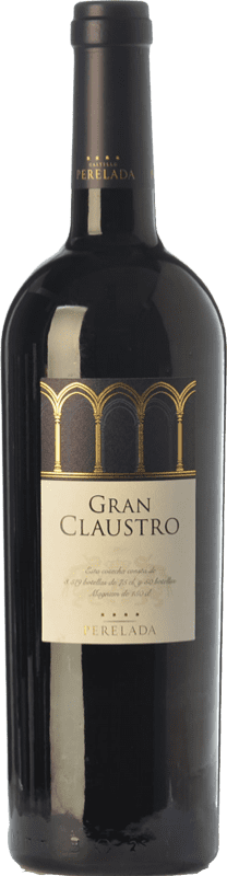 53,95 € Free Shipping | Red wine Perelada Gran Claustro Aged D.O. Empordà Catalonia Spain Tempranillo, Merlot, Syrah, Grenache, Cabernet Sauvignon Bottle 75 cl