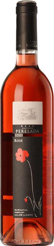 7,95 € Spedizione Gratuita | Vino rosato Perelada & Chivite Giovane D.O. Empordà Catalogna Spagna Tempranillo, Merlot, Grenache Bottiglia 75 cl