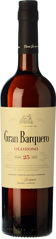 27,95 € Envío gratis | Vino Generoso Fortificado Pérez Barquero Gran Barquero Oloroso D.O. Montilla-Moriles Andalucía España Pedro Ximénez Botella 75 cl