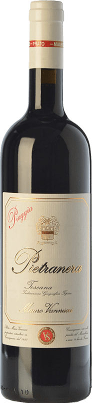 19,95 € 免费送货 | 红酒 Piaggia Pietranera I.G.T. Toscana 托斯卡纳 意大利 Sangiovese 瓶子 75 cl