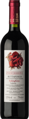 15,95 € Envío gratis | Vino Tinto Picchioni Buttafuoco Luogo della Cerasa D.O.C. Oltrepò Pavese Lombardia Italia Barbera, Croatina, Vespolina Eco — Ecológico Botella 75 cl