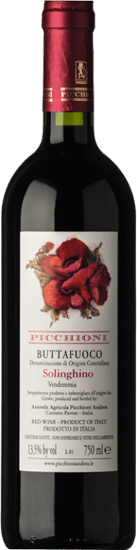 6,95 € Free Shipping | Red wine Picchioni Buttafuoco Luogo della Cerasa D.O.C. Oltrepò Pavese Lombardia Italy Barbera, Croatina, Vespolina Bottle 75 cl