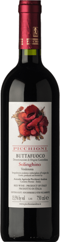 15,95 € Envío gratis | Vino Tinto Picchioni Buttafuoco Luogo della Cerasa D.O.C. Oltrepò Pavese Lombardia Italia Barbera, Croatina, Vespolina Eco — Ecológico Botella 75 cl