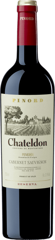 13,95 € Free Shipping | Red wine Pinord Chateldon Reserve D.O. Penedès Catalonia Spain Cabernet Sauvignon Bottle 75 cl