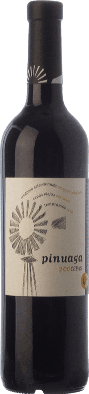 18,95 € 免费送货 | 红酒 Pinuaga 200 Cepas 岁 I.G.P. Vino de la Tierra de Castilla 卡斯蒂利亚 - 拉曼恰 西班牙 Tempranillo 瓶子 75 cl