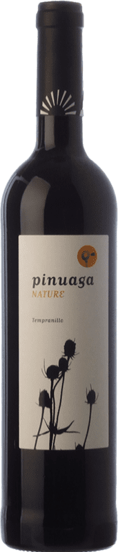 10,95 € Envío gratis | Vino tinto Pinuaga Nature Joven I.G.P. Vino de la Tierra de Castilla Castilla la Mancha España Tempranillo Botella 75 cl