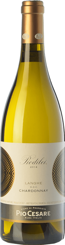 37,95 € 免费送货 | 白酒 Pio Cesare Piodilei D.O.C. Langhe 皮埃蒙特 意大利 Chardonnay 瓶子 75 cl