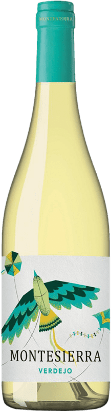 6,95 € Spedizione Gratuita | Vino Bianco Pirineos Montesierra Giovane D.O. Somontano Aragona Spagna Macabeo, Chardonnay 75 cl