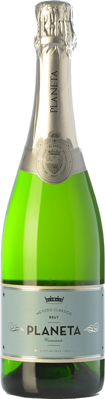 28,95 € Envío gratis | Espumoso blanco Planeta Brut I.G.T. Terre Siciliane Sicilia Italia Carricante Botella 75 cl