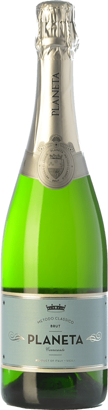 19,95 € 免费送货 | 白起泡酒 Planeta 香槟 I.G.T. Terre Siciliane 西西里岛 意大利 Carricante 瓶子 75 cl
