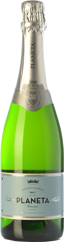 28,95 € Envoi gratuit | Vin Mousseux Blanc Planeta Brut I.G.T. Terre Siciliane Sicile Italie Carricante Bouteille 75 cl