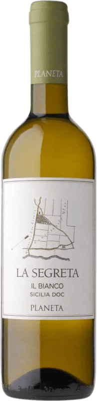 13,95 € Free Shipping | White Wine Planeta La Segreta I.G.T. Terre Siciliane Sicily Italy Viognier, Chardonnay, Fiano, Grecanico Bottle 75 cl