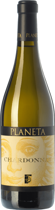 38,95 € Envio grátis | Vinho branco Planeta I.G.T. Terre Siciliane Sicília Itália Chardonnay Garrafa 75 cl