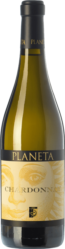 44,95 € Spedizione Gratuita | Vino Bianco Planeta I.G.T. Terre Siciliane Sicilia Italia Chardonnay 75 cl