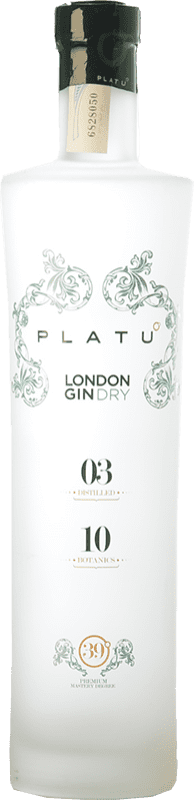 26,95 € Envio grátis | Gin Platu London Gin Galiza Espanha Garrafa 70 cl