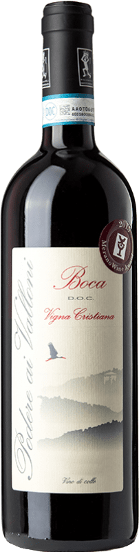 38,95 € Envío gratis | Vino Tinto Podere ai Valloni Vigna Cristiana D.O.C. Boca Piemonte Italia Nebbiolo, Vespolina, Rara 75 cl