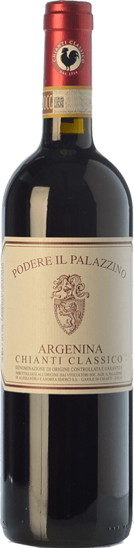 19,95 € Бесплатная доставка | Красное вино Il Palazzino Argenina D.O.C.G. Chianti Classico Тоскана Италия Sangiovese бутылка 75 cl
