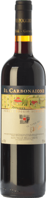 57,95 € Envio grátis | Vinho Tinto Podere Poggio Scalette Il Carbonaione I.G.T. Alta Valle della Greve Tuscany Itália Sangiovese 75 cl