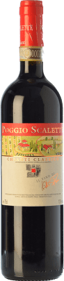 17,95 € Spedizione Gratuita | Vino rosso Podere Poggio Scalette D.O.C.G. Chianti Classico Toscana Italia Sangiovese Bottiglia 75 cl
