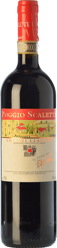 17,95 € Envio grátis | Vinho tinto Podere Poggio Scalette D.O.C.G. Chianti Classico Tuscany Itália Sangiovese Garrafa 75 cl