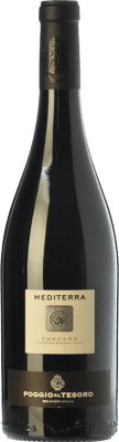 16,95 € Free Shipping | Red wine Poggio al Tesoro Mediterra I.G.T. Toscana Tuscany Italy Merlot, Syrah, Cabernet Sauvignon Bottle 75 cl