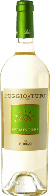 9,95 € Spedizione Gratuita | Vino bianco Poggio al Tufo Tommasi D.O.C. Maremma Toscana Toscana Italia Vermentino Bottiglia 75 cl