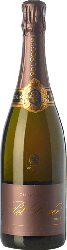 112,95 € Envio grátis | Espumante rosé Pol Roger Rosé Vintage A.O.C. Champagne Champagne França Pinot Preto, Chardonnay Garrafa 75 cl