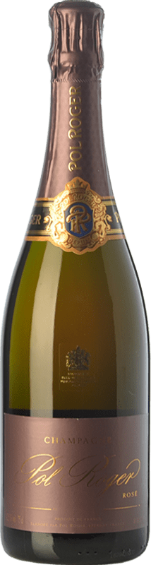 117,95 € Envio grátis | Espumante rosé Pol Roger Rosé Vintage Brut A.O.C. Champagne Champagne França Pinot Preto, Chardonnay Garrafa 75 cl