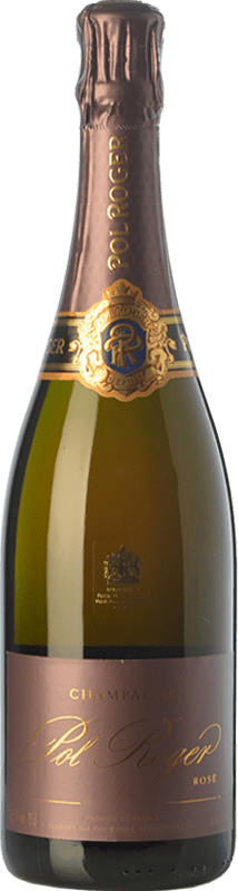 104,95 € 免费送货 | 玫瑰气泡酒 Pol Roger Rosé Vintage 香槟 A.O.C. Champagne 香槟酒 法国 Pinot Black, Chardonnay 瓶子 75 cl