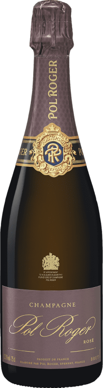 99,95 € 送料無料 | ロゼのスパークリングワイン Pol Roger Brut — ブリュット Vintage, Rosé — ロゼ A.O.C. Champagne シャンパン フランス Pinot Noir — ピノ・ノワール, Chardonnay — シャルドネ 75 cl