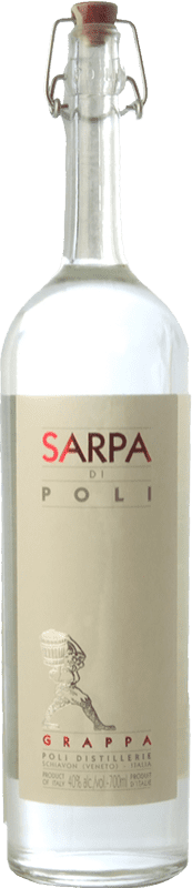 44,95 € Kostenloser Versand | Grappa Poli Sarpa Venetien Italien Flasche 70 cl