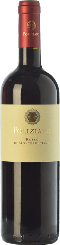 16,95 € Spedizione Gratuita | Vino rosso Poliziano D.O.C. Rosso di Montepulciano Toscana Italia Merlot, Sangiovese Bottiglia 75 cl