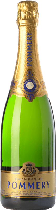 59,95 € Kostenloser Versand | Weißer Sekt Pommery Grand Cru A.O.C. Champagne Champagner Frankreich Pinot Schwarz, Chardonnay, Pinot Meunier Flasche 75 cl