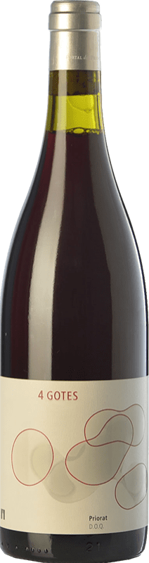 17,95 € Free Shipping | Red wine Portal del Priorat 4 Gotes Joven D.O.Ca. Priorat Catalonia Spain Grenache, Grenache Tintorera, Grenache Hairy, Grenache Grey Bottle 75 cl