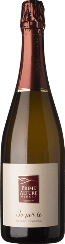 31,95 € 免费送货 | 白起泡酒 Prime Alture Io Per Te Blanc de Noir D.O.C.G. Oltrepò Pavese Metodo Classico 伦巴第 意大利 Pinot Black 瓶子 75 cl