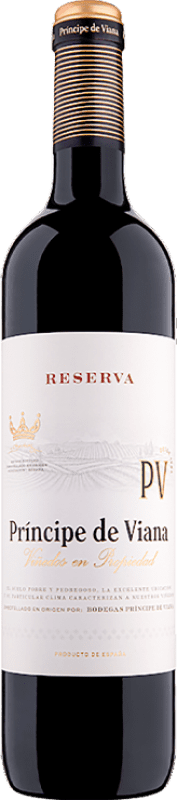 12,95 € Бесплатная доставка | Красное вино Príncipe de Viana Резерва D.O. Navarra Наварра Испания Tempranillo — Темпранильо Бутылка 75 cl