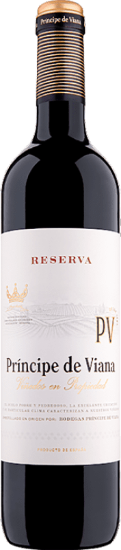 12,95 € Kostenloser Versand | Rotwein Príncipe de Viana Reserve D.O. Navarra Navarra Spanien Tempranillo Flasche 75 cl