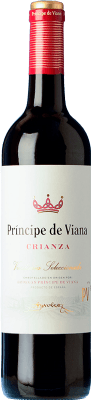 9,95 € Spedizione Gratuita | Vino rosso Príncipe de Viana Crianza D.O. Navarra Navarra Spagna Tempranillo, Merlot, Cabernet Sauvignon Bottiglia 75 cl