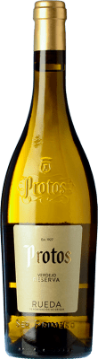 25,95 € Envío gratis | Vino blanco Protos Fermentado en Barrica Reserva D.O. Rueda Castilla y León España Verdejo Botella 75 cl