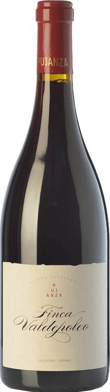 22,95 € Free Shipping | Red Wine Pujanza Finca Valdepoleo Crianza — Aged D.O.Ca. Rioja The Rioja Spain Tempranillo Magnum Bottle 1,5 L