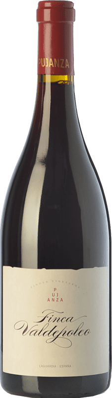 21,95 € Envio grátis | Vinho tinto Pujanza Finca Valdepoleo Crianza D.O.Ca. Rioja La Rioja Espanha Tempranillo Garrafa Magnum 1,5 L