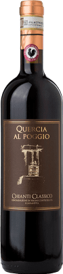 31,95 € Envio grátis | Vinho tinto Quercia al Poggio Reserva D.O.C.G. Chianti Classico Tuscany Itália Sangiovese Garrafa 75 cl