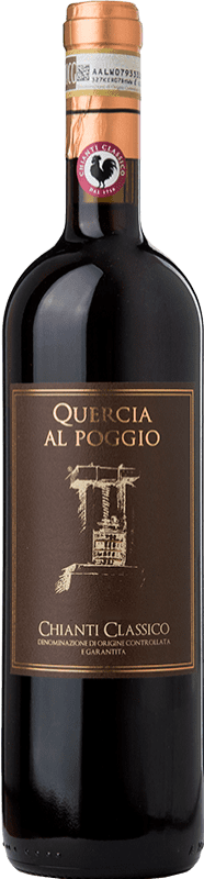 32,95 € Kostenloser Versand | Rotwein Quercia al Poggio Reserve D.O.C.G. Chianti Classico Toskana Italien Sangiovese Flasche 75 cl