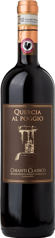 31,95 € Envio grátis | Vinho tinto Quercia al Poggio Reserva D.O.C.G. Chianti Classico Tuscany Itália Sangiovese Garrafa 75 cl