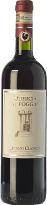 18,95 € 送料無料 | 赤ワイン Quercia al Poggio D.O.C.G. Chianti Classico トスカーナ イタリア Sangiovese, Colorino, Canaiolo, Ciliegiolo ボトル 75 cl